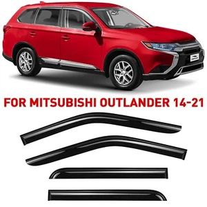 Rain Guards Vent Visors Shade for Mitsubishi Outlander 14-21 SHATTERPROOF - Picture 1 of 9