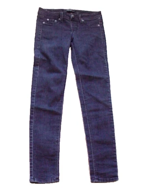 Pantalones de mezclilla elásticos ajustados de tiro bajo negros marca Y2K Domaine para mujer talla S 30 W x 30 L Foto 1 de 4