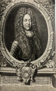 Ritratto di Philipp Christoph Gayling von Altheim.incisione Originale 1705 - Picture 1 of 8