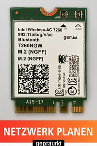 Scheda Wi-Fi Intel 7260NGW - Wireless-AC 7260 - Bluetooth - M.2 - Dual Band - usata - Foto 1 di 1