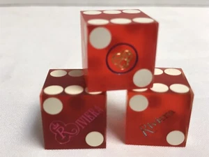 "Dados de casino cerrados de colección 3 Riviera Casino Las Vegas Nevada 3/4" - Imagen 1 de 7