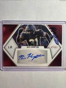 K294,001 - 2023 SAGE Autographs Red #ANH Nick Hampton Auto - Picture 1 of 1