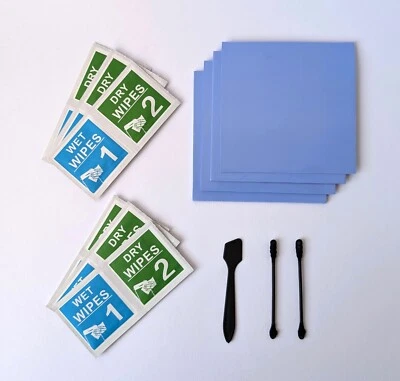 AMAWI TECHNOLOGIES Frostbite 4x Wärmeleitpad 6W/mk | (100x100x(0,5 mm/1,0 mm/1,5 mm/2,0mm))