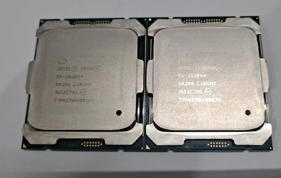QTY 2 Intel Xeon E5-2620v4 2.1Ghz 8-Core 20M SR2R6 MATCHING PAIR - Image 1 of 1