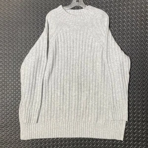 Suéter para mujer Ava & Viv gris tejido con cable informal cálido mezcla acrílica 1X - Imagen 1 de 7