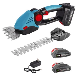 Electric Grass Shear & Shrubbery Trimmer - 2 in 1 Handheld Hedge Trimmer - Picture 1 of 7