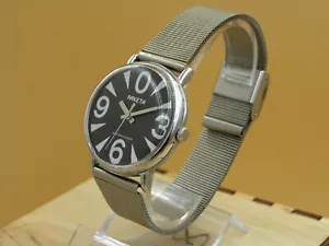 Raketa schwarz Big Zero sowjetische Uhr - ikonische Uhr aus der UdSSR - Bild 1 von 9