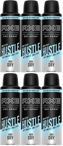 6 pk Axe Non Stop Hustle 48H Antiperspirant Dry Spray 1 Oz Travel size - Picture 1 of 3