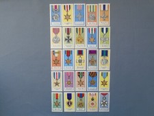 Glengettie Tea Set of 25 Medals of the World 1959 black back - Mint 