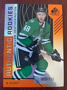 18-19 SP GAME USED ROOKIES ORANGE RAINBOW - DILLON HEATHERINGTON RC /100 #183 - Imagen 1 de 1