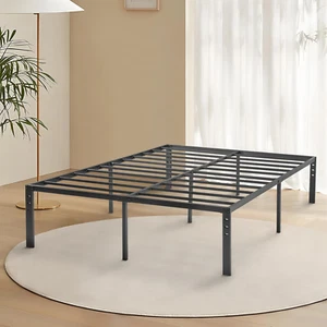 Bed Frame Full Size,18 Inch Metal Platform Bed Frame, Storage Space under Bed, M - Picture 1 of 7
