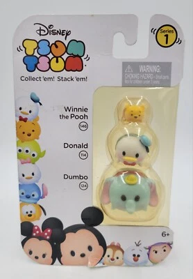 Disney Tsum Tsum Paquete de 3 Serie 1 Winnie The Pooh Donald Dumbo (con desgaste)  Foto 1 de 4