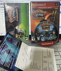 💥RATCHET & CLANK💥  Up Your Arsenal PS2 CIB Complete MANUAL REGISTRATION Card - Imagen 1 de 3