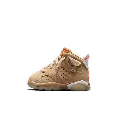 [DH0692-200] TODDLERS AIR JORDAN RETRO 6 'TRAVIS SCOTT BRITISH KHAKI' (TD) - Image 1 of 4