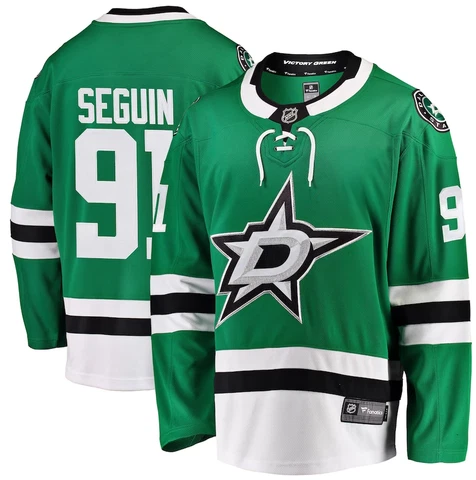 Men's Dallas Stars Tyler Seguin Fanatics Branded Green Breakaway Player Jersey Cover