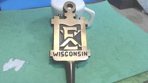 Vintage--Wisconsin -CHI-EPSIL -Civil & Environmental-  Fraternity- BRASS- Key - Picture 1 of 4