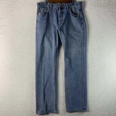 Pantalones de mezclilla vintage Levis 501 XX para hombre talla 34/32 botón mosca pierna recta lengüeta roja Foto 1 de 4