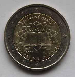  ITALY - 2 € Euro commemorative coin 2007- 50th Anniv. of the Treaty of Rome UNC - Picture 1 of 1
