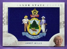 Decision 2020 Series 2 GOVERNOR STATE FLAGS PATCH #GF19 Janet Mills MAINE