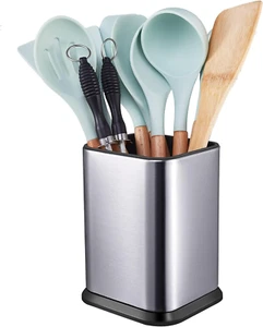 Stainless Steel Kitchen Utensil Holder for Countertop, Spoon Spatula Organizer,M - Picture 1 of 12
