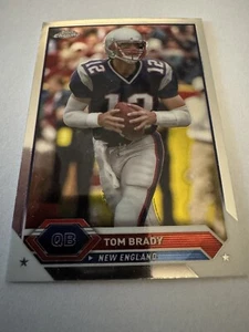 Tarjeta de fútbol americano Tom Brady 2024 Topps cromada #14 New England Patriots casi nueva - Imagen 1 de 3