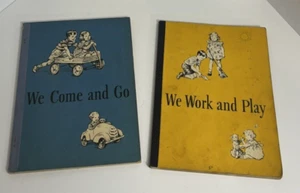 Vintage 1946 DICK AND JANE BASIC READERS: WE COME AND GO, WE WORK & PLAY - Picture 1 of 11