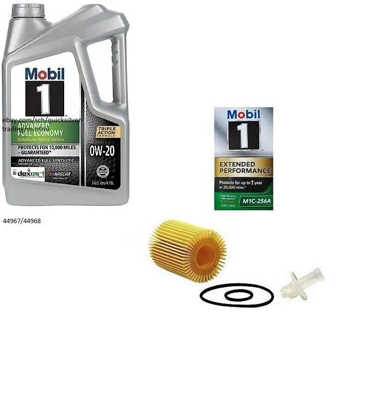 Mobil1 M1C-256A Engine Oil Filter & 5 Quarts Mobil1 0W20 Full Synthetic MotorOil - Image 1 of 1