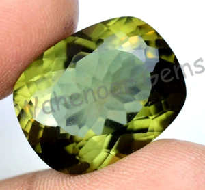 Natural Hiddenite Kunzite 20.20 Ct Cushion Certified Rare Found Loose Gemstone - Picture 1 of 5