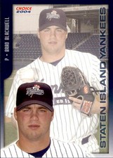 2004 Staten Island Yankees Choice #3 Brad Blackwell Bixby Broken Arrow Oklahoma 