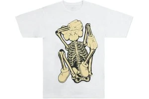 Camiseta KAWS Skeleton Nueva Ficción Bone 2021 (KAWS-SS01) Hombre Talla S-XL - Imagen 1 de 2