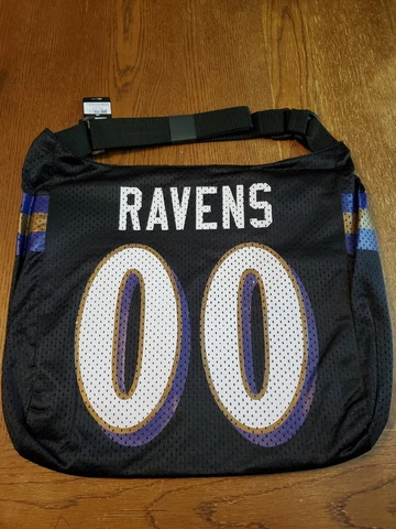 Baltimore Ravens NFL Jersey Tote Bag, Purse, New With Tags Cover