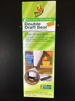Duck Brand Double Draft Seal Set for Doors and Windows NEW - Image 1 of 4