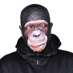 Monkey Design 3D Effect Fabric Face Mask Halloween Fancy Dress FS162 - Picture 1 of 12
