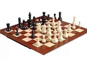 DGT Smart Chess Board without Notation with Black & White Plastic Chess Pieces - Picture 1 of 6
