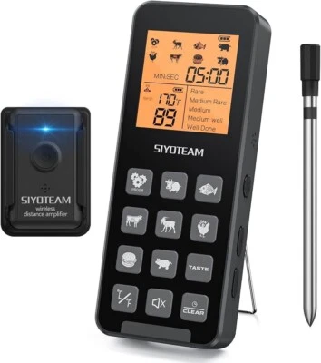 Умный беспроводной термометр для мяса цифровой термометр для приготовления барбекю гриля - Изображение 1 из 4