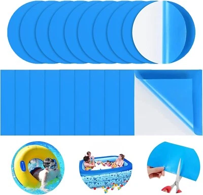 20 Stück Pool Reparaturset Unterwasser,Kleber für Poolfolie Pools Flicken Unter  - Bild 1 von 4