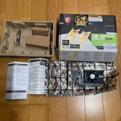 MSI GT1030 2GB PCIe Graphics Card DP HDMI Used Tested GPU - Image 1 of 3