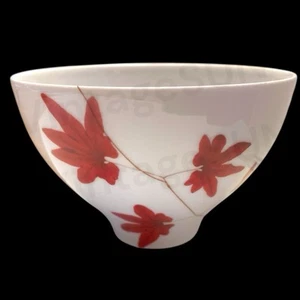 Mikasa Pure Red Rice Bowl SL 134 Porcelain Dish 3” x 4.5” - Picture 1 of 3