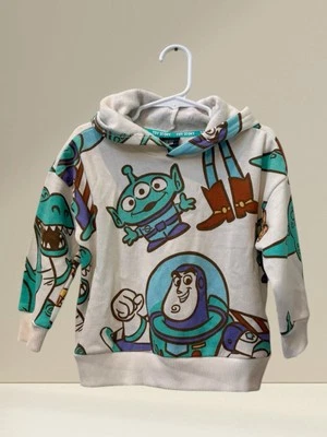 NUEVO CON ETIQUETAS Disney Pixar Toy Story Buzz Lightyear Woody Sudadera con Capucha Niños Talla 2T Foto 1 de 3