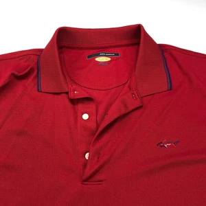 Camisa Polo Greg Norman Play Dry XXL Roja COMO NUEVA Golf SS Botón Sólida - Imagen 1 de 10