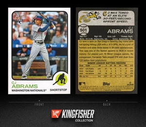 CJ Abrams 2022 Topps Heritage High Number SP Rookie RC #501 Washington Nationals - Bild 1 von 1