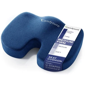 Memory Foam Seat Cushion - Tailbone Pain Relief Cushion, Non-Slip Sciatica Pa... - Picture 1 of 8