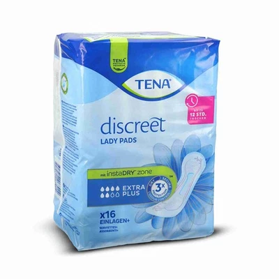 TENA LADY Discreet Inkontinenz Einlagen extra plus 16 Stück, PZN 15235223 - Bild 1 von 4
