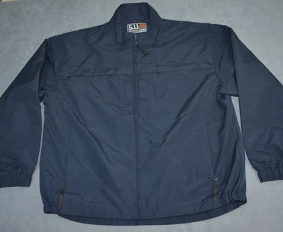 5.11 Tactical Response Jacket Mens XL Blue Windbraker Zip Lightweight 48016 - Image 1 of 4
