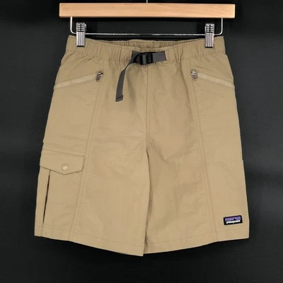 Patagonia Kids Outdoor Everyday Shorts Boys L Tan Recycled Nylon Fishing Camping - Image 1 of 4