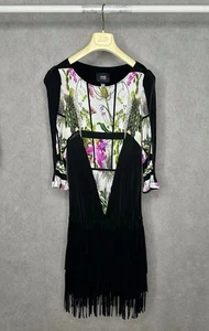 Cavalli Class Roberto Cavalli Damen Top Kleid Mehrfarbig Blumen Größe 42 USA 6 - Bild 1 von 8