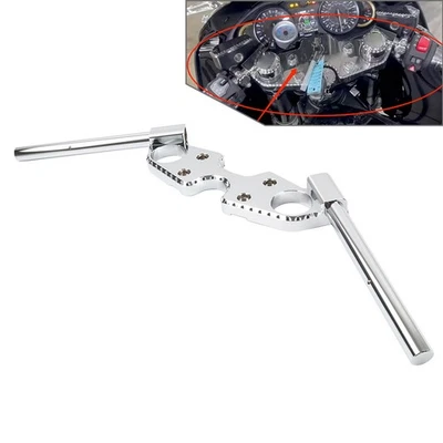 Chrome Upper Triple Tree Clamp with Handlebars For Suzuki GSXR1300 2021-2025 - Image 1 of 4