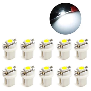 10Pcs T5 B8.5d LED Light Car Dashboard Bulb Cars Interior Lamp _pu - Picture 1 of 6