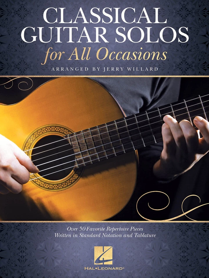 Classical Guitar Solos All Occasions Tab Sheet Music 50 Repertoire Pieces Book - Image 1 of 1