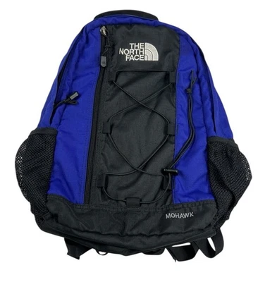 Bolso Mochila The North Face Mohawk Azul Negro Senderismo Unisex Múltiples Bolsillos Foto 1 de 4